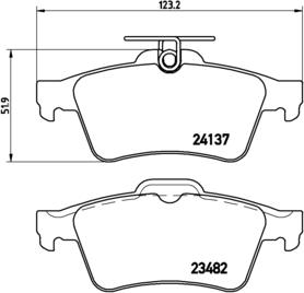 Brembo P 86 025 - Bremžu uzliku kompl., Disku bremzes autodraugiem.lv