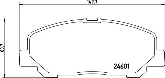 Brembo P 83 099 - Bremžu uzliku kompl., Disku bremzes autodraugiem.lv