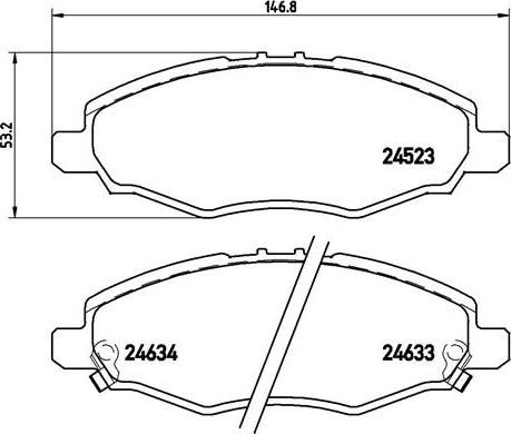 Magneti Marelli 323700016000 - Bremžu uzliku kompl., Disku bremzes autodraugiem.lv