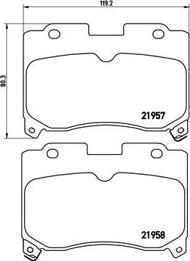 Brembo P 83 090 - Bremžu uzliku kompl., Disku bremzes autodraugiem.lv