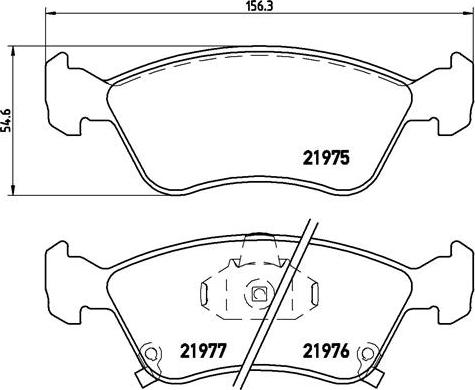 Brembo P 83 041 - Bremžu uzliku kompl., Disku bremzes autodraugiem.lv