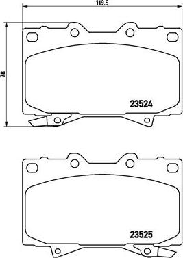 Brembo P 83 048 - Bremžu uzliku kompl., Disku bremzes autodraugiem.lv