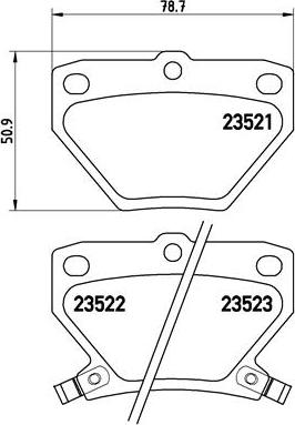 Brembo P 83 052 - Bremžu uzliku kompl., Disku bremzes autodraugiem.lv