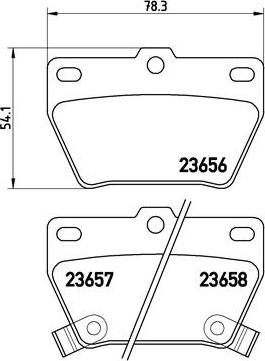 Brembo P 83 057 - Bremžu uzliku kompl., Disku bremzes autodraugiem.lv