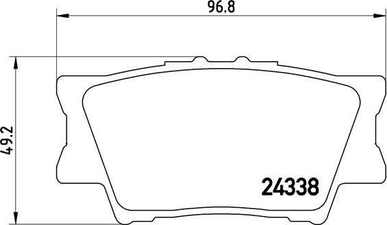 Brembo P 83 089 - Bremžu uzliku kompl., Disku bremzes autodraugiem.lv