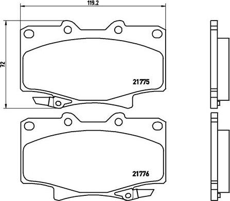 Brembo P 83 025 - Bremžu uzliku kompl., Disku bremzes autodraugiem.lv