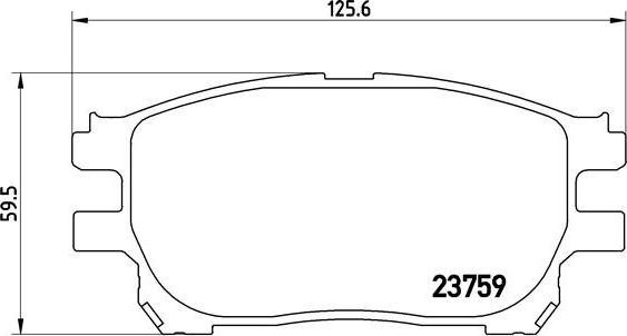 Brembo P 83 070 - Bremžu uzliku kompl., Disku bremzes autodraugiem.lv