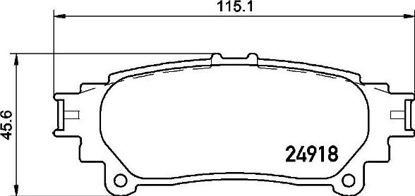 Brembo P 83 152 - Bremžu uzliku kompl., Disku bremzes autodraugiem.lv