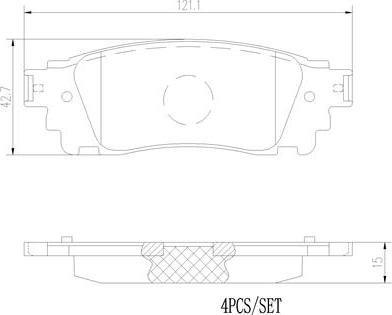 Brembo P83166N - Bremžu uzliku kompl., Disku bremzes autodraugiem.lv