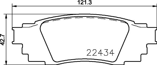 Pagid 8DB 355 025-121 - Bremžu uzliku kompl., Disku bremzes autodraugiem.lv