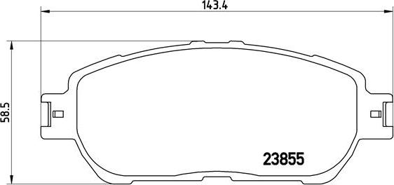 Brembo P 83 105 - Bremžu uzliku kompl., Disku bremzes autodraugiem.lv