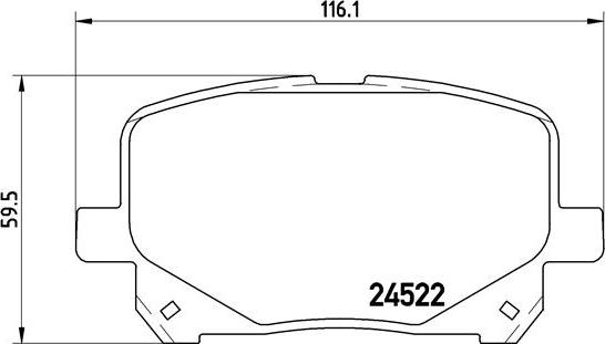 Brembo P 83 100 - Bremžu uzliku kompl., Disku bremzes autodraugiem.lv