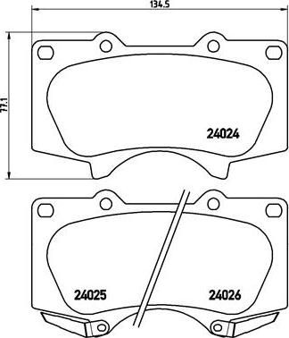 Brembo P 83 102X - Bremžu uzliku kompl., Disku bremzes autodraugiem.lv