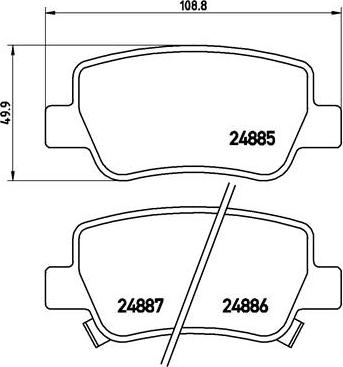 Brembo P 83 112 - Bremžu uzliku kompl., Disku bremzes autodraugiem.lv