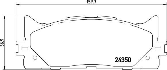 Brembo P 83 117 - Bremžu uzliku kompl., Disku bremzes autodraugiem.lv