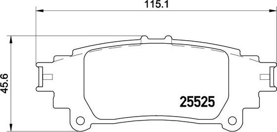 Brembo P 83 132 - Bremžu uzliku kompl., Disku bremzes autodraugiem.lv