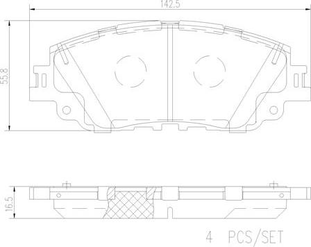 Brembo P83172N - Bremžu uzliku kompl., Disku bremzes autodraugiem.lv