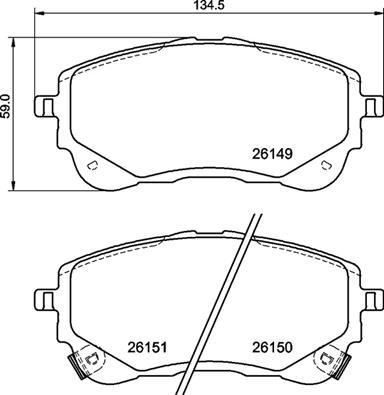 Brembo P 83 177 - Bremžu uzliku kompl., Disku bremzes autodraugiem.lv