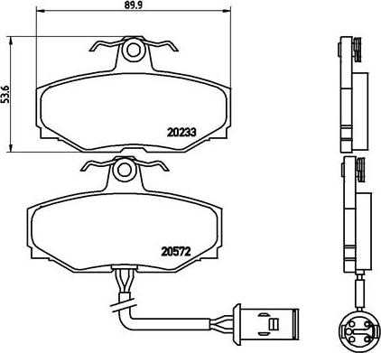 Brembo P 36 006 - Bremžu uzliku kompl., Disku bremzes autodraugiem.lv