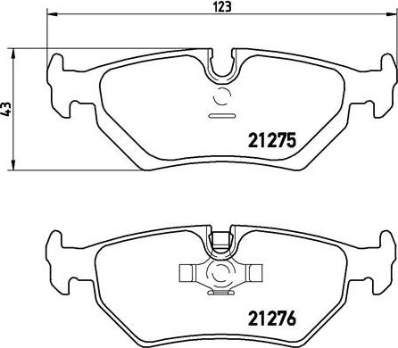 Brembo P 36 008 - Bremžu uzliku kompl., Disku bremzes autodraugiem.lv