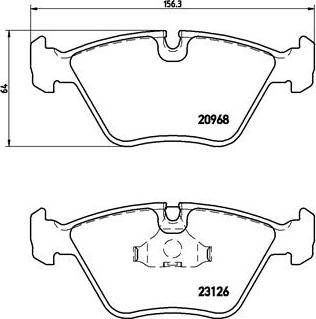 Brembo P 36 007 - Bremžu uzliku kompl., Disku bremzes autodraugiem.lv