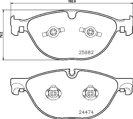 Brembo P 36 029 - Bremžu uzliku kompl., Disku bremzes autodraugiem.lv