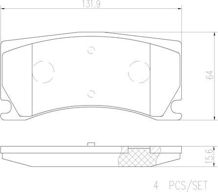 Brembo P36024N - Bremžu uzliku kompl., Disku bremzes autodraugiem.lv