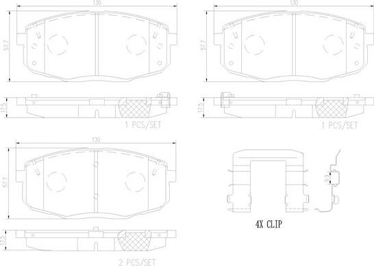 Brembo P30099N - Bremžu uzliku kompl., Disku bremzes autodraugiem.lv