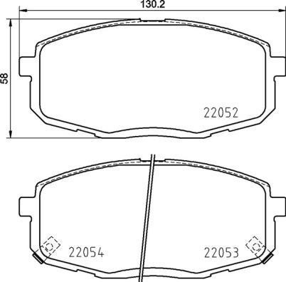 Brembo P 30 099 - Bremžu uzliku kompl., Disku bremzes autodraugiem.lv