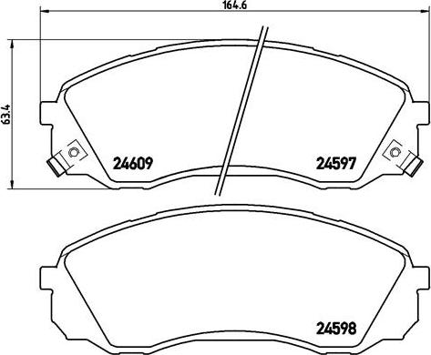 Brembo P 30 041 - Bremžu uzliku kompl., Disku bremzes autodraugiem.lv