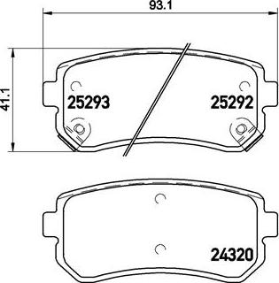 Brembo P 30 051X - Bremžu uzliku kompl., Disku bremzes autodraugiem.lv