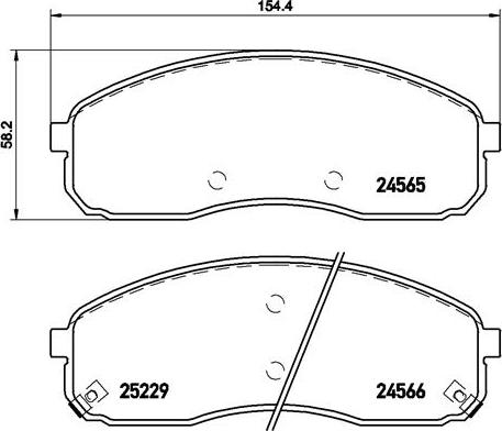 Brembo P 30 058 - Bremžu uzliku kompl., Disku bremzes autodraugiem.lv