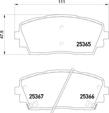 Brembo P 30 053 - Bremžu uzliku kompl., Disku bremzes autodraugiem.lv