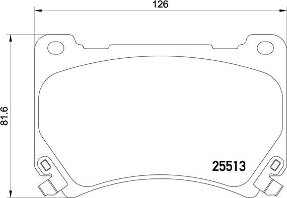 Brembo P 30 052 - Bremžu uzliku kompl., Disku bremzes autodraugiem.lv