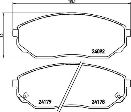 Brembo P 30 019 - Bremžu uzliku kompl., Disku bremzes autodraugiem.lv