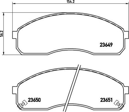 Brembo P 30 012 - Bremžu uzliku kompl., Disku bremzes autodraugiem.lv