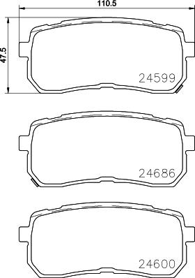 Brembo P30080N - Bremžu uzliku kompl., Disku bremzes autodraugiem.lv