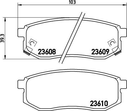 Brembo P 30 030 - Bremžu uzliku kompl., Disku bremzes autodraugiem.lv