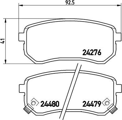 Brembo P 30 033 - Bremžu uzliku kompl., Disku bremzes autodraugiem.lv