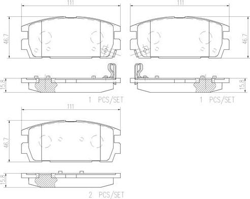 Brembo P30021N - Bremžu uzliku kompl., Disku bremzes autodraugiem.lv