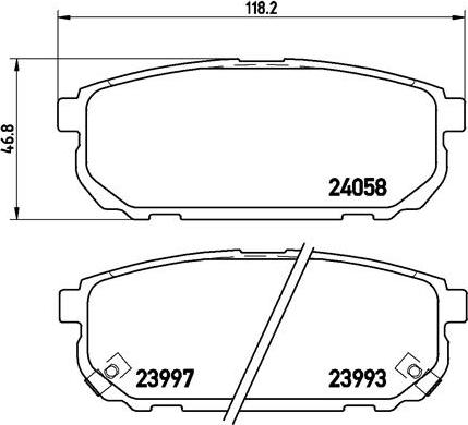 Brembo P 30 023 - Bremžu uzliku kompl., Disku bremzes autodraugiem.lv