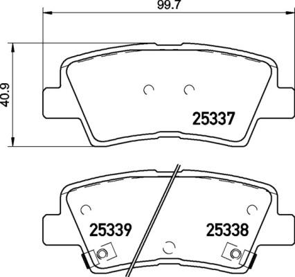 Brembo P 30 106 - Bremžu uzliku kompl., Disku bremzes autodraugiem.lv