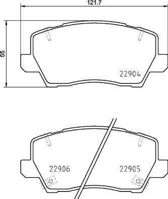 Brembo P 30 114 - Bremžu uzliku kompl., Disku bremzes autodraugiem.lv