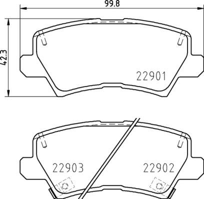 Brembo P 30 111 - Bremžu uzliku kompl., Disku bremzes autodraugiem.lv