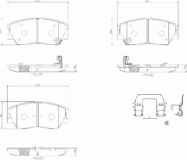 Brembo P30121N - Bremžu uzliku kompl., Disku bremzes autodraugiem.lv