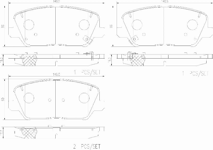 Brembo P 30 128 - Bremžu uzliku kompl., Disku bremzes autodraugiem.lv