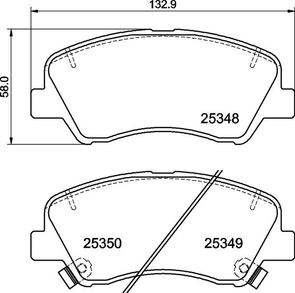 Brembo P 30 122 - Bremžu uzliku kompl., Disku bremzes autodraugiem.lv