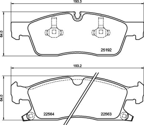 Brembo P 37 027 - Bremžu uzliku kompl., Disku bremzes autodraugiem.lv