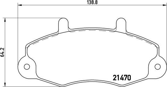 Brembo P 24 049 - Bremžu uzliku kompl., Disku bremzes autodraugiem.lv