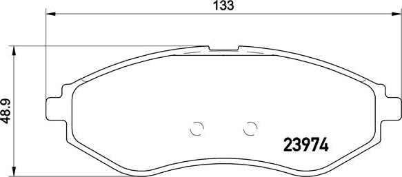 Brembo P 24 048 - Bremžu uzliku kompl., Disku bremzes autodraugiem.lv